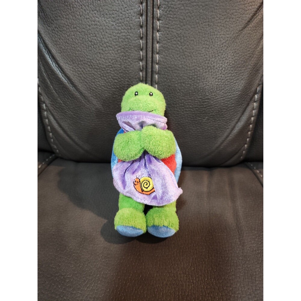 Baby Gund Tutti Frutti 58310 Turtle with Purple Snail Blanket 3.5"